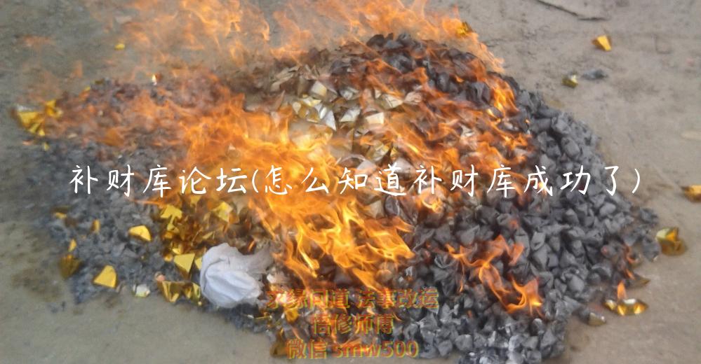 补财库论坛(怎么知道补财库成功了)-开运法事网